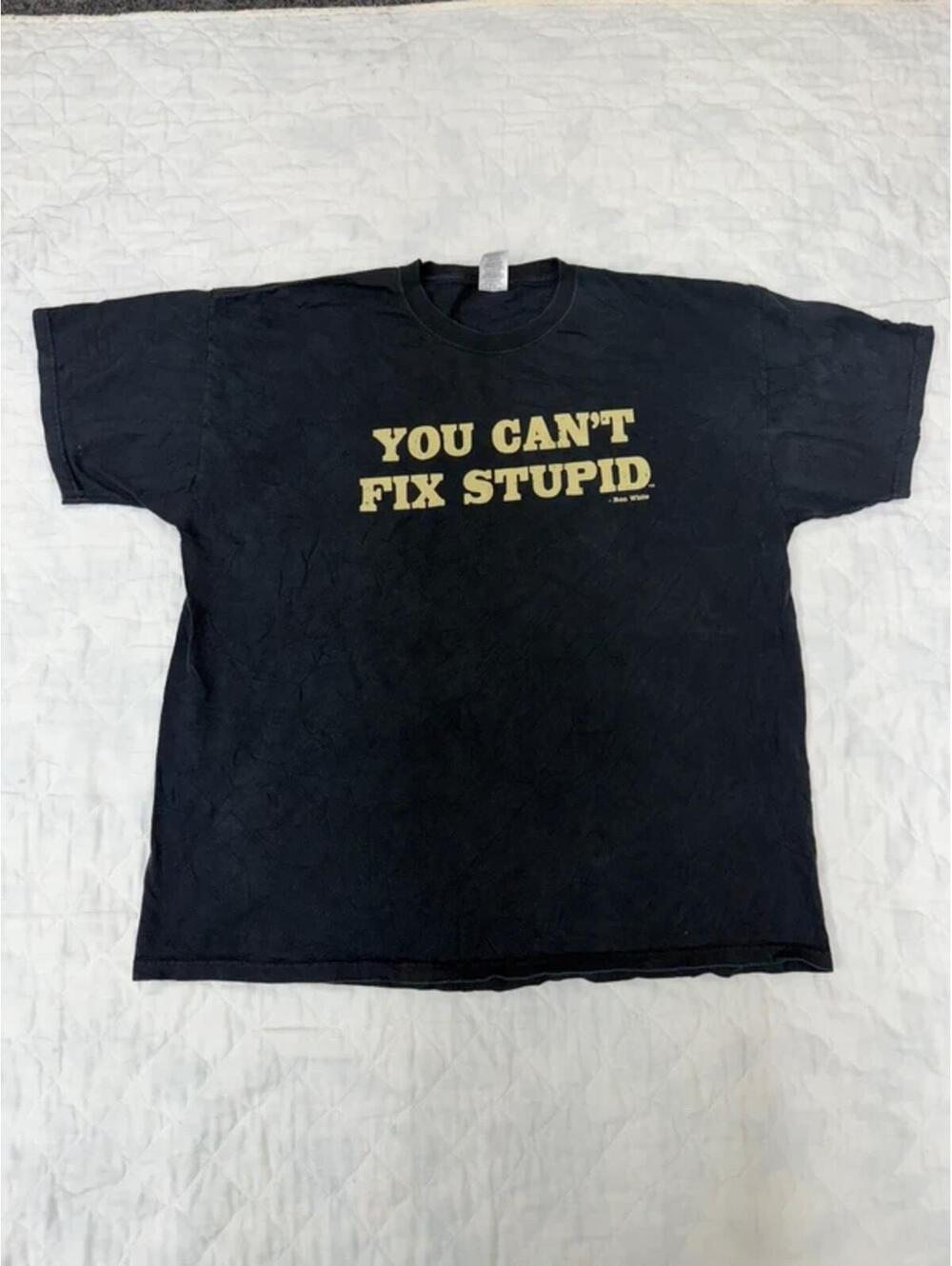 Vintage Y2k Ron White "You Can't Fix Stupid" Graphic Tee